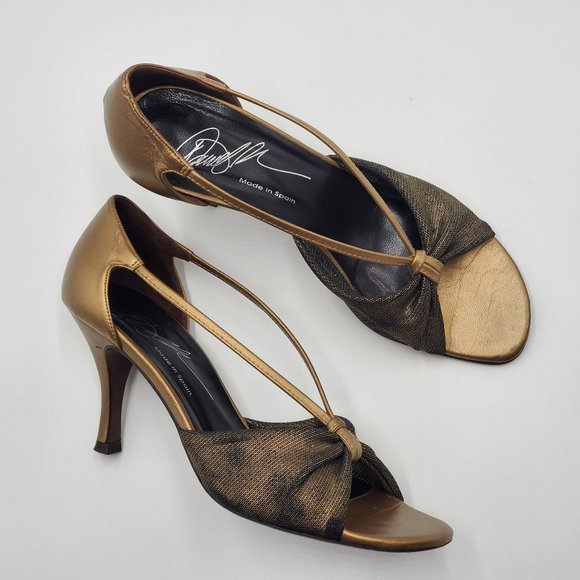 Donald J. Pliner Shoes - Donald J. Pliner Metallic Bronze Heels